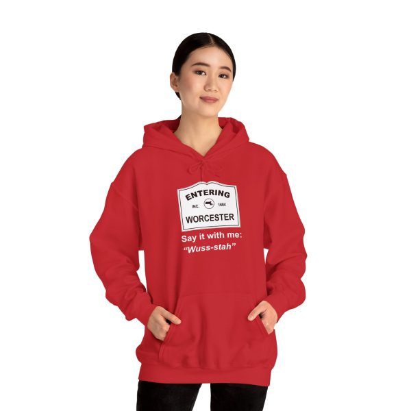 Massachusetts Worcester - Say It With Me Unisex Heavy Blend™ Hooded Sweatshirt - Image 24