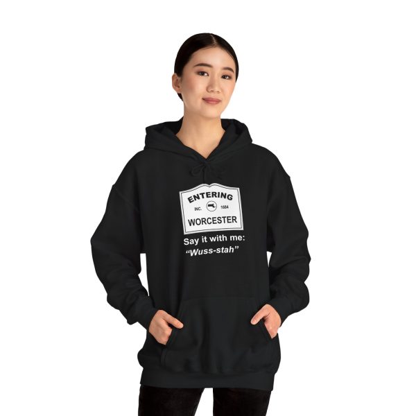 Massachusetts Worcester - Say It With Me Unisex Heavy Blend™ Hooded Sweatshirt - Image 4