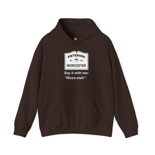 Massachusetts Worcester - Say It With Me Unisex Heavy Blend™ Hooded Sweatshirt - Image 5