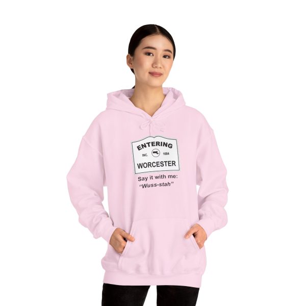 Massachusetts Worcester – Say It With Me Unisex Heavy Blend™ Hooded Sweatshirt - Image 36