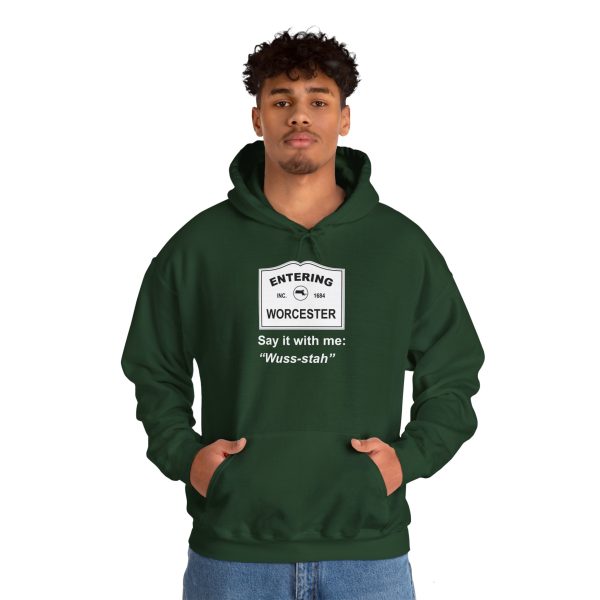 Massachusetts Worcester - Say It With Me Unisex Heavy Blend™ Hooded Sweatshirt - Image 12