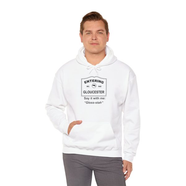 Massachusetts Gloucester – Say It With Me Unisex Heavy Blend™ Hooded Sweatshirt - Image 5