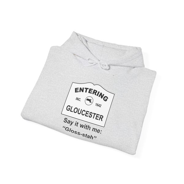 Massachusetts Gloucester – Say It With Me Unisex Heavy Blend™ Hooded Sweatshirt - Image 12