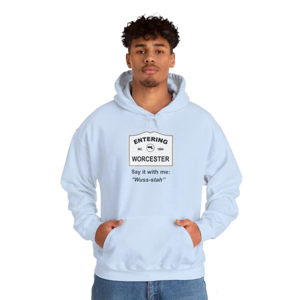 Massachusetts Worcester – Say It With Me Unisex Heavy Blend™ Hooded Sweatshirt - Image 29