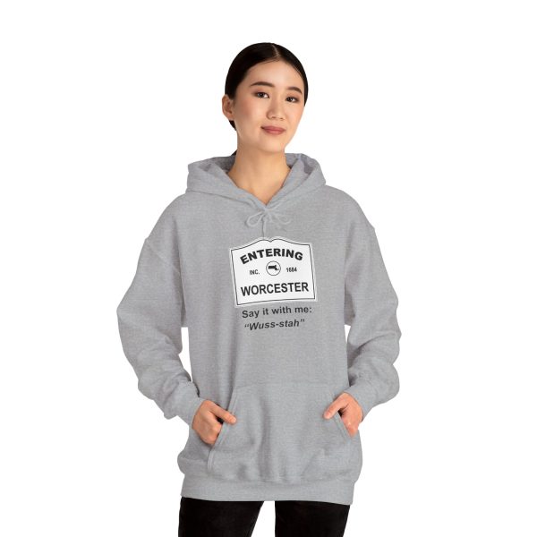 Massachusetts Worcester – Say It With Me Unisex Heavy Blend™ Hooded Sweatshirt - Image 20