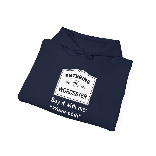 Massachusetts Worcester - Say It With Me Unisex Heavy Blend™ Hooded Sweatshirt - Image 19