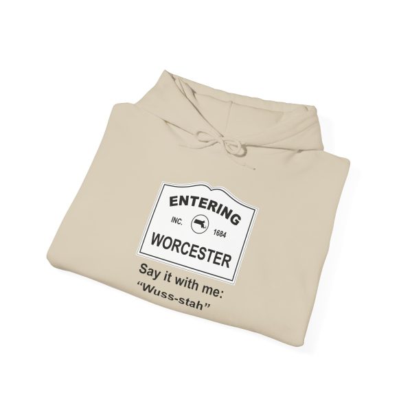 Massachusetts Worcester – Say It With Me Unisex Heavy Blend™ Hooded Sweatshirt - Image 15