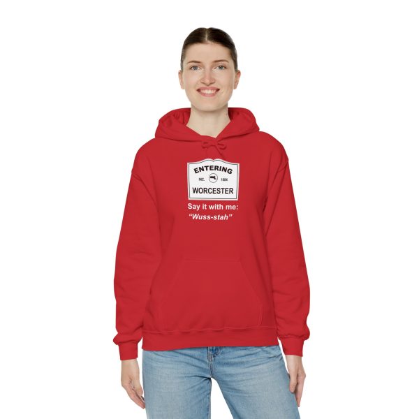 Massachusetts Worcester - Say It With Me Unisex Heavy Blend™ Hooded Sweatshirt - Image 26