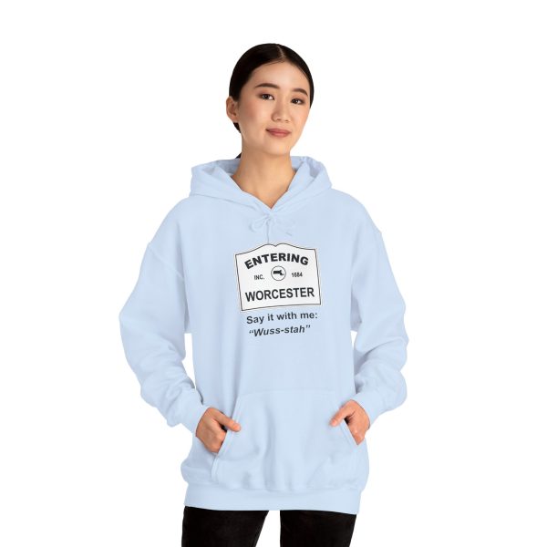 Massachusetts Worcester – Say It With Me Unisex Heavy Blend™ Hooded Sweatshirt - Image 30