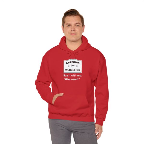 Massachusetts Worcester - Say It With Me Unisex Heavy Blend™ Hooded Sweatshirt - Image 27