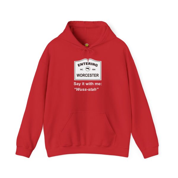 Massachusetts Worcester - Say It With Me Unisex Heavy Blend™ Hooded Sweatshirt - Image 21
