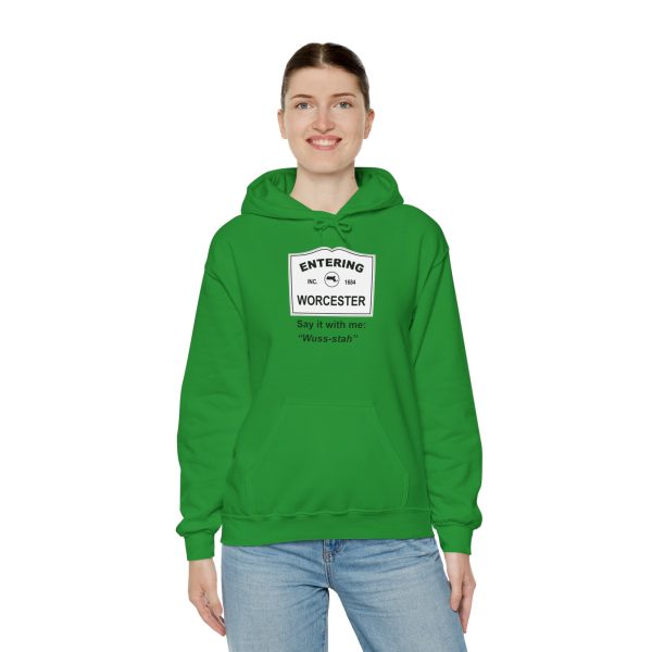 Massachusetts Worcester – Say It With Me Unisex Heavy Blend™ Hooded Sweatshirt - Image 25