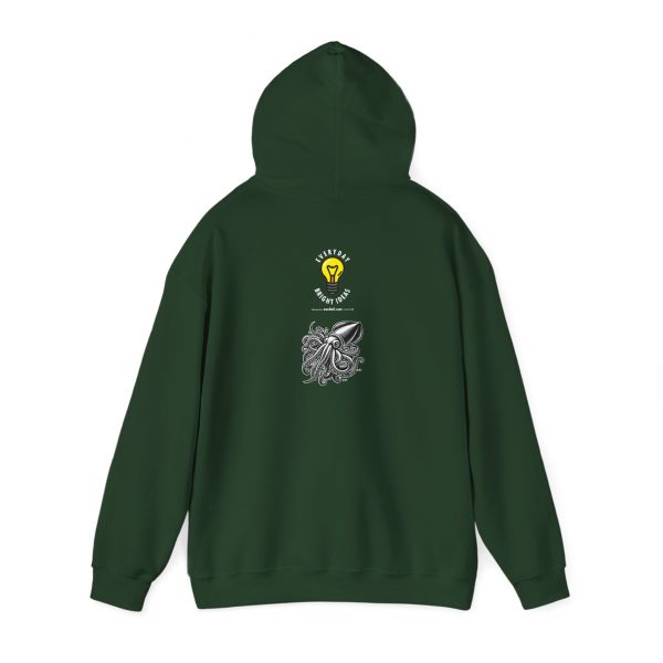 Motorcycle Dark Color Hoodie - Wheelie - No Gear; No Fear! Squid - Unisex Heavy Blend™ Hooded Sweatshirt - Image 14