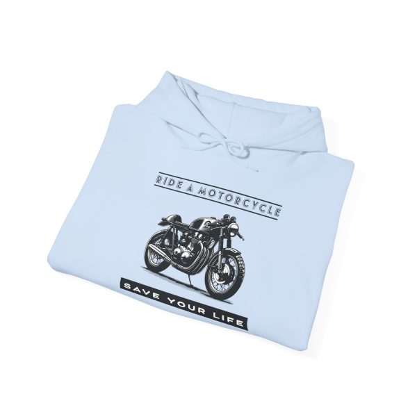 RIDE A MOTORCYCLE - Save Your Life -- Unisex Heavy Blend™ Hooded Sweatshirt - Image 29