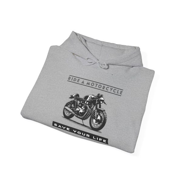 RIDE A MOTORCYCLE - Save Your Life -- Unisex Heavy Blend™ Hooded Sweatshirt - Image 21