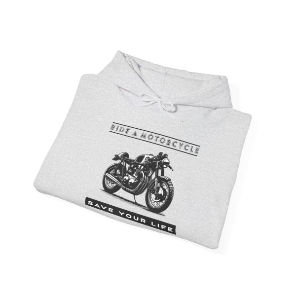RIDE A MOTORCYCLE - Save Your Life -- Unisex Heavy Blend™ Hooded Sweatshirt - Image 13