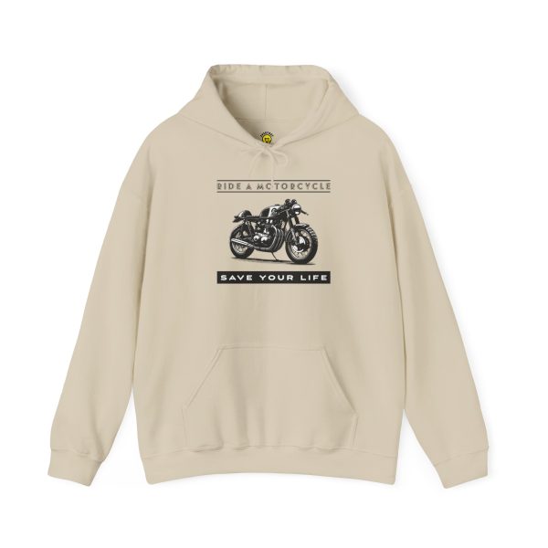 RIDE A MOTORCYCLE - Save Your Life -- Unisex Heavy Blend™ Hooded Sweatshirt - Image 14