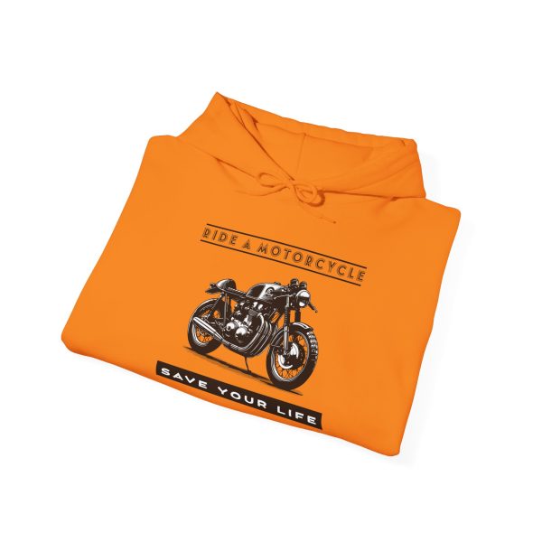 RIDE A MOTORCYCLE - Save Your Life -- Unisex Heavy Blend™ Hooded Sweatshirt - Image 25