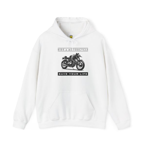 RIDE A MOTORCYCLE - Save Your Life -- Unisex Heavy Blend™ Hooded Sweatshirt