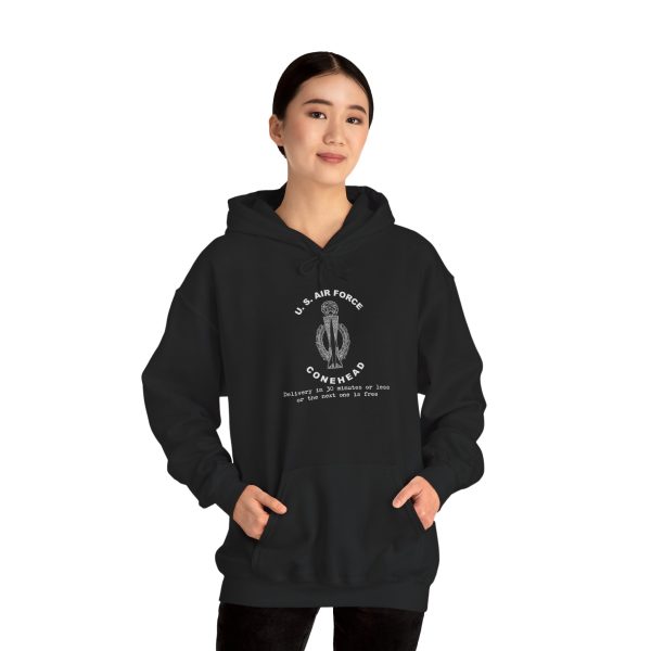 U.S. Air Force Conehead - Master - Delivery in 30 minutes or less -- Unisex Heavy Blend™ Hooded Sweatshirt - Image 4