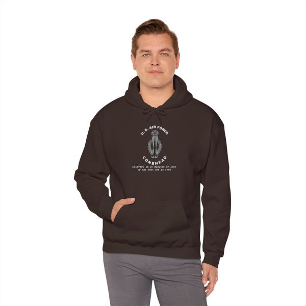 U.S. Air Force Conehead - Master - Delivery in 30 minutes or less -- Unisex Heavy Blend™ Hooded Sweatshirt - Image 8