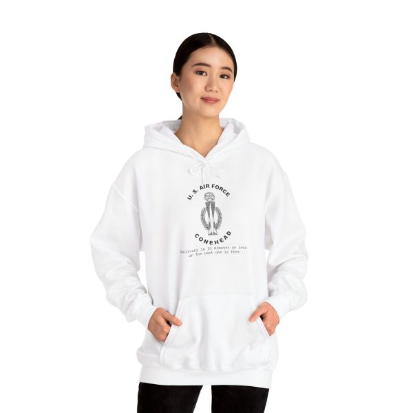 U.S. Air Force Conehead - Master - Delivery in 30 minutes or less -- Unisex Heavy Blend™ Hooded Sweatshirt - Image 4