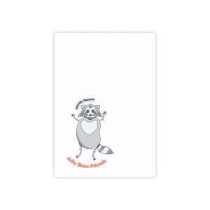 Happy Notes - 4" x 6"  -  Bring a smile to your student's lunch time with Rascally Raccoon from the Jelly Bean Friends