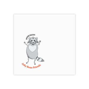 Happy Notes – 4" x 4" Bring a smile to your student’s lunch time with Rascally Raccoon from the Jelly Bean Friends