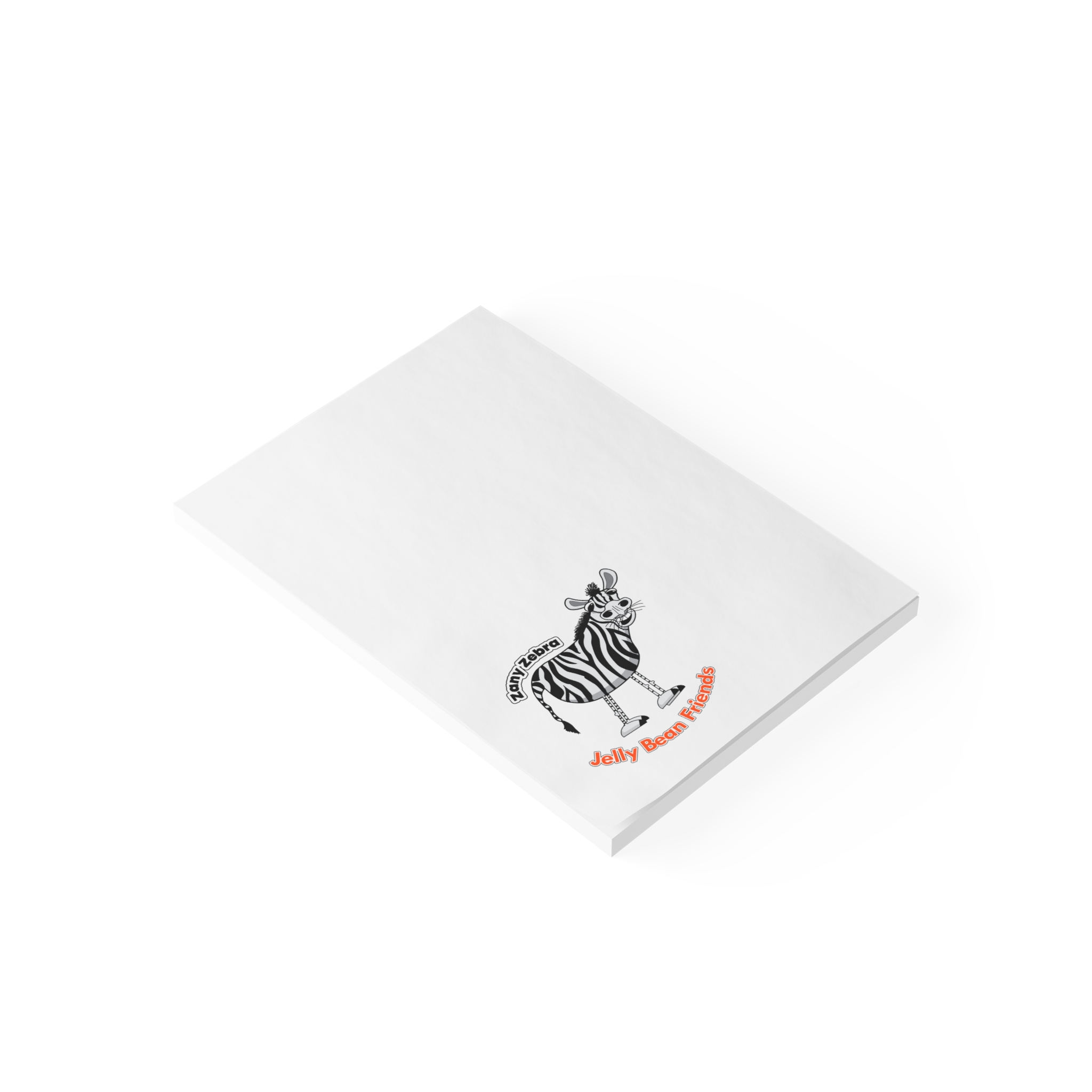 Happy Notes - 4" x 6" - Bring a smile to your student's lunch time with Zany Zebra from the Jelly Bean Friends - Image 2