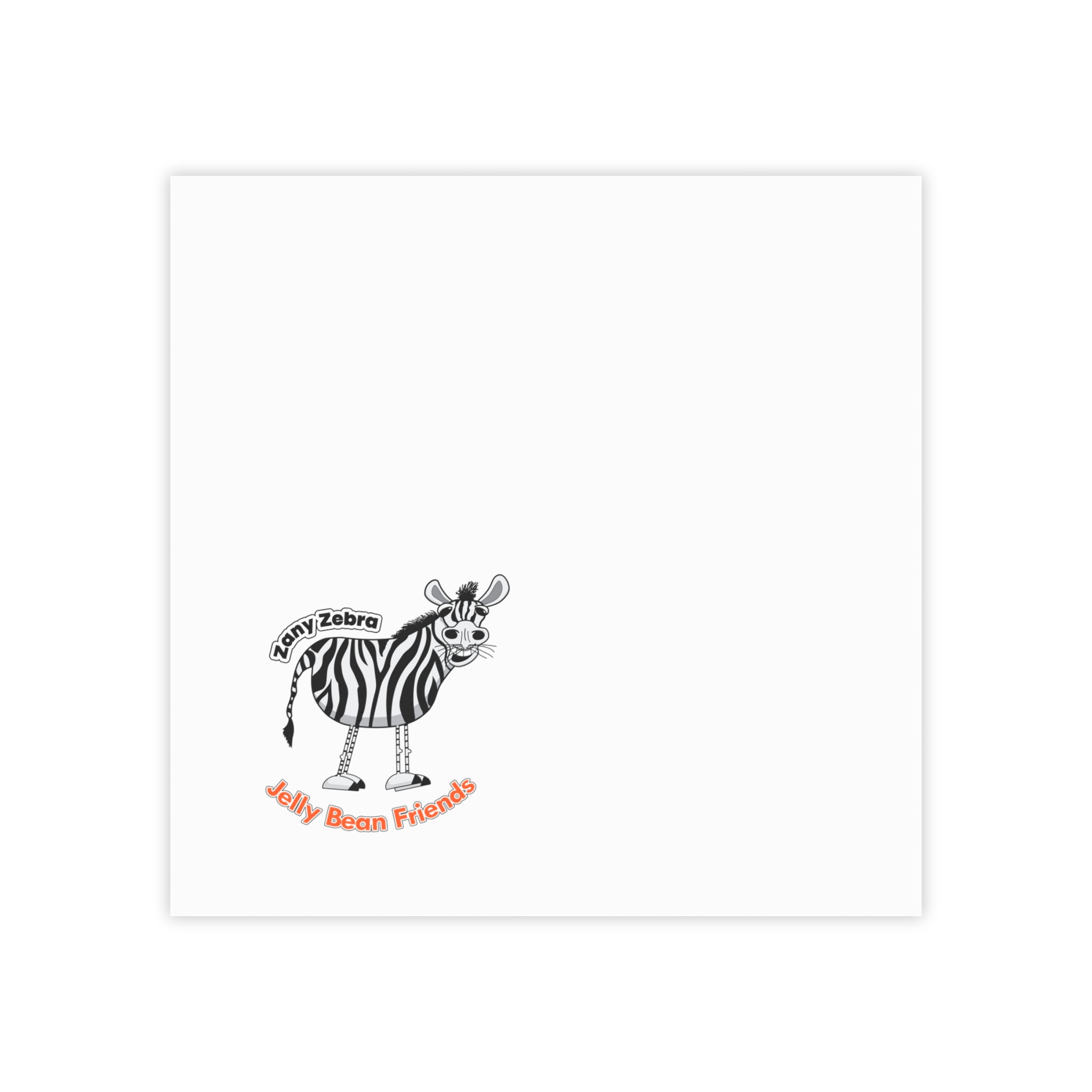 Happy Notes – 4" x 4" Bring a smile to your student’s lunch time with Zany Zebra from the Jelly Bean Friends