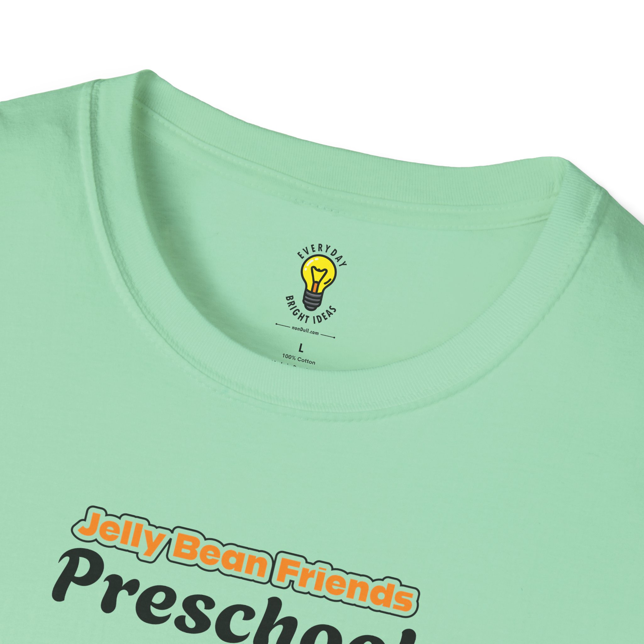 Preschool is Fun! Jelly Bean Friends - Rascally Raccoon, Terrific Tortoise & Brave Bear - Unisex Softstyle T-Shirt - Image 48