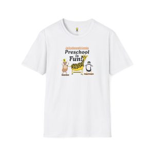 Preschool is Fun! Jelly Bean Friends - Brave Bear, Peppy Penguin & Grateful Giraffe - Unisex Softstyle T-Shirt