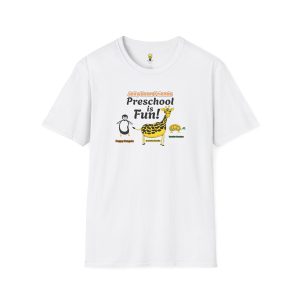 Preschool is Fun! Jelly Bean Friends - Peppy Penguin, Terrific Tortoise & Grateful Giraffe - Unisex Softstyle T-Shirt