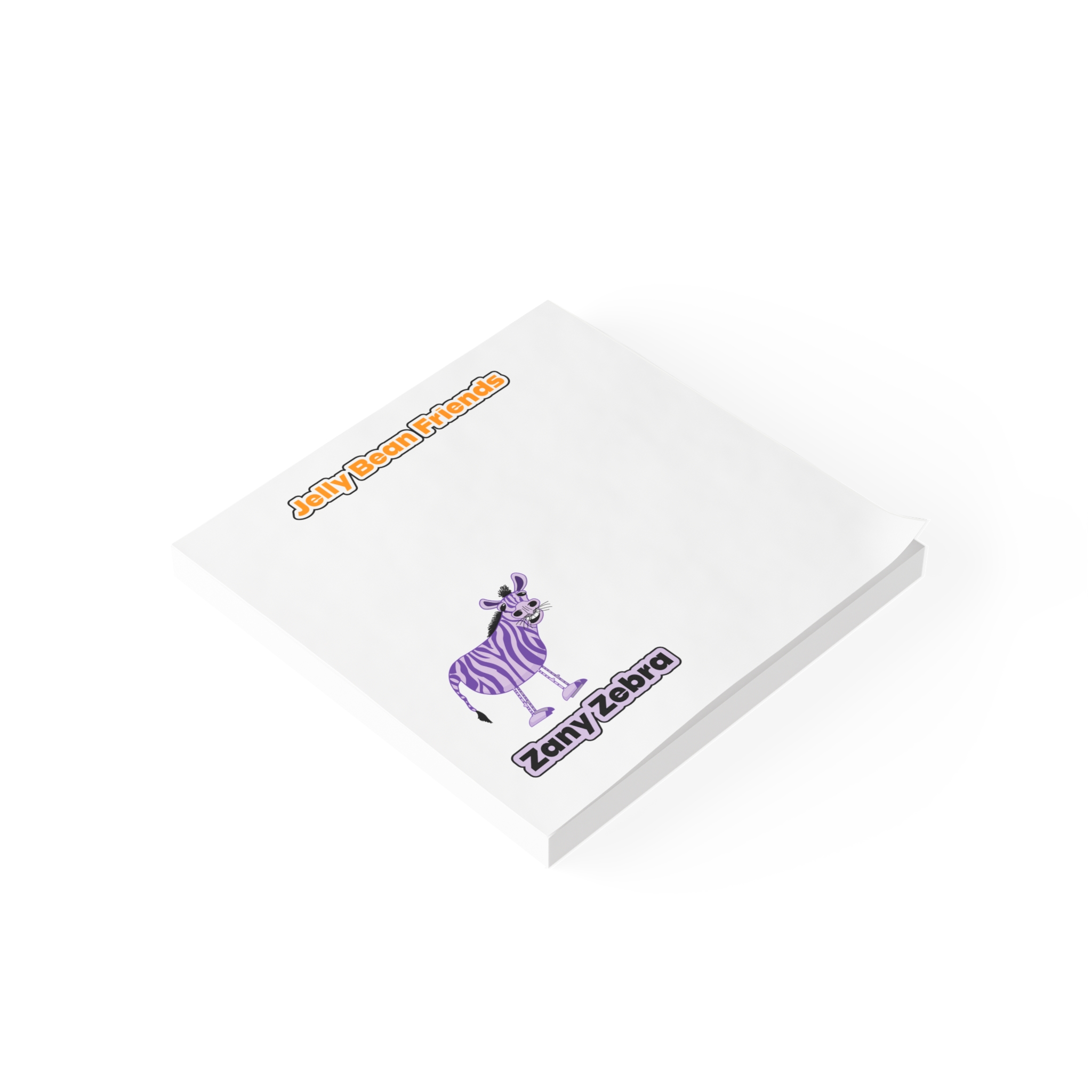 Happy Notes – 4" x 4" Bring a smile to your student’s lunch time with Zany Zebra from the Jelly Bean Friends - Image 2